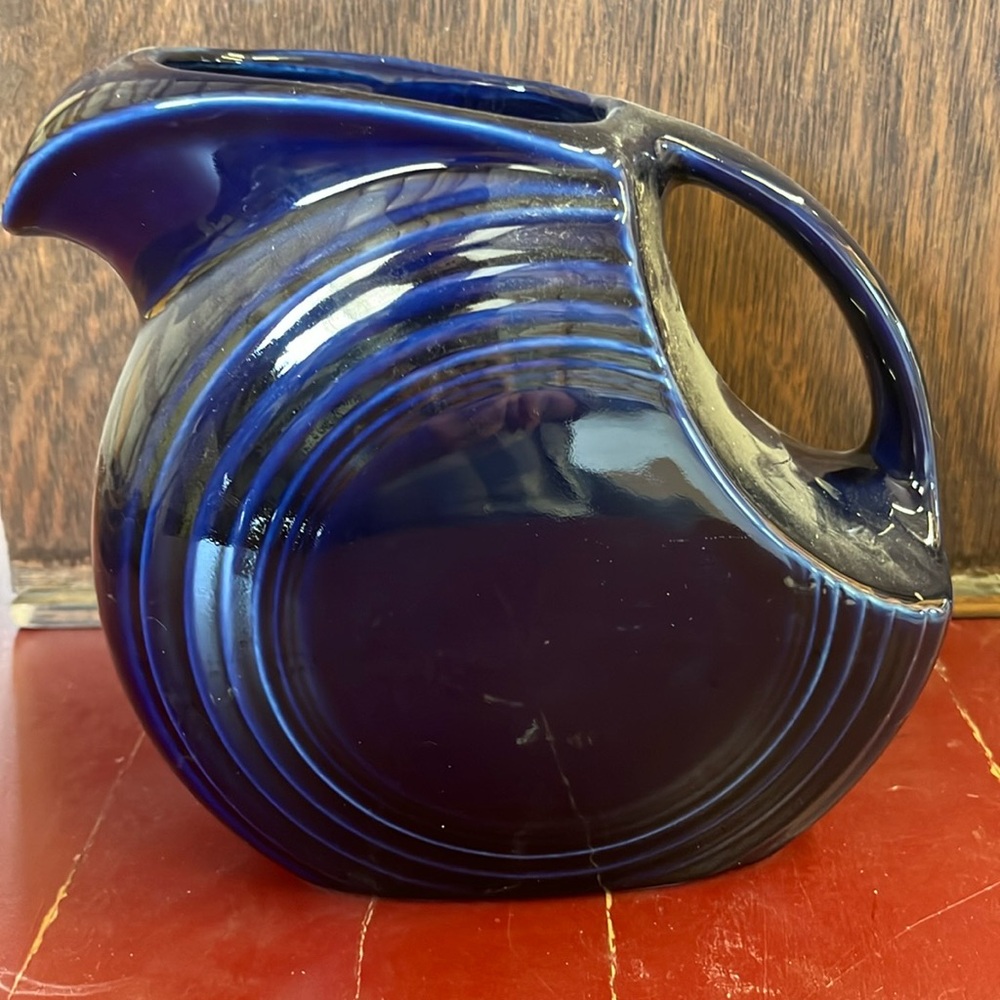 Fiesta navy circle pitcher